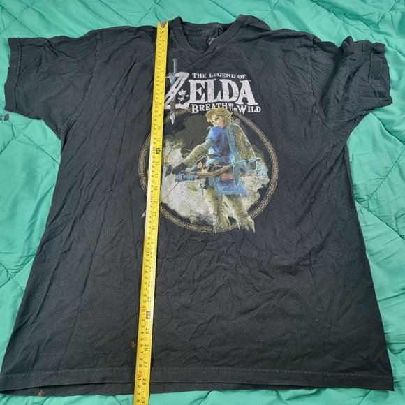 The Legend of Zelda Breath Of The Wild Adult Unisex XL Black Short Sleeve TShirt - Picture 9 of 10